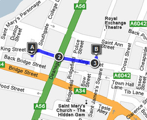 Manchester parking map