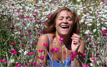 Woman in field